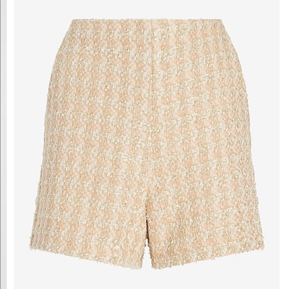 Express tweed shorts & blazer set